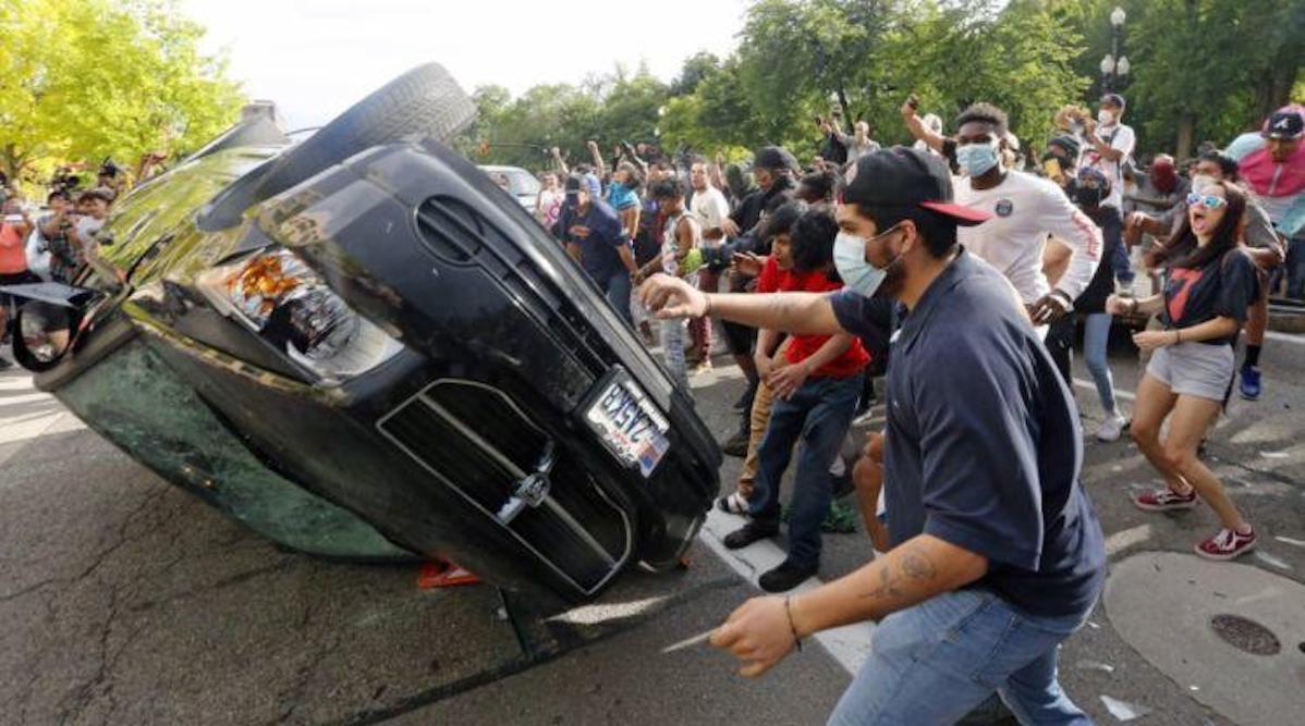 Riot Car Damage